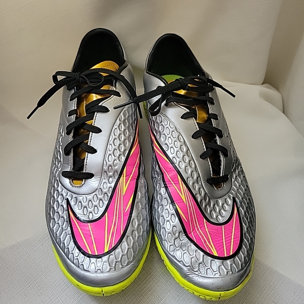 Nike Silver and Pink Athletic Shoes